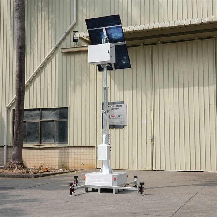 4.5m Solar-powered Cctv Security Tower suppliers