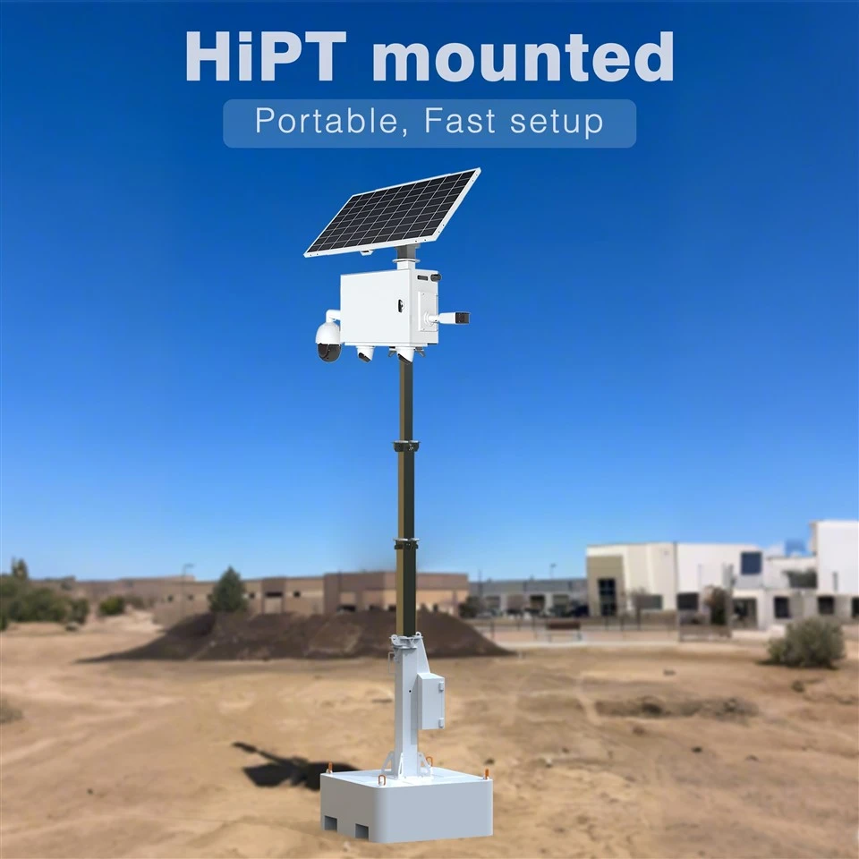HiTOP tragbares Sicherheits-Solar-CCTV-KIT für überall