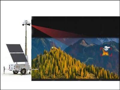 Verbesserung der Waldbrandprävention mit mobilen Überwachungsanhängern von BIGLUX