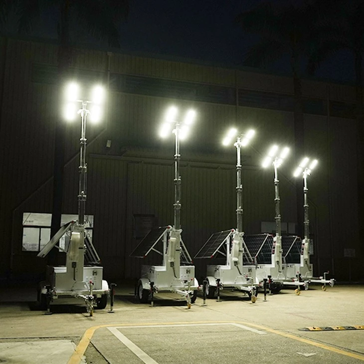 HiSOLO Heavy-Mobiler Solar-Lichtmast für hohe Beanspruchung
