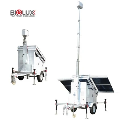 Mobiler Solargenerator mit drei Panels