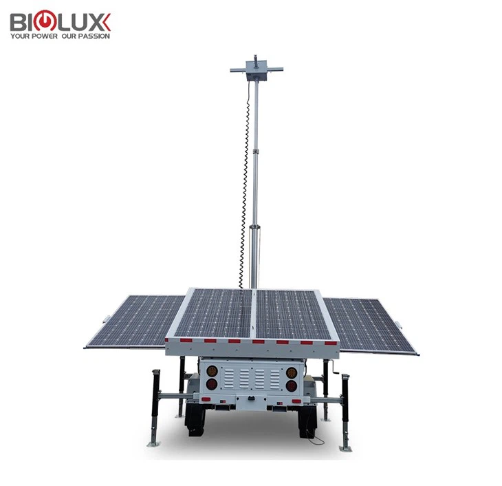 Solarüberwachungsanhänger mit Dieselgenerator