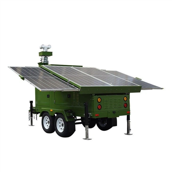 Military Solar Surveillance Tower