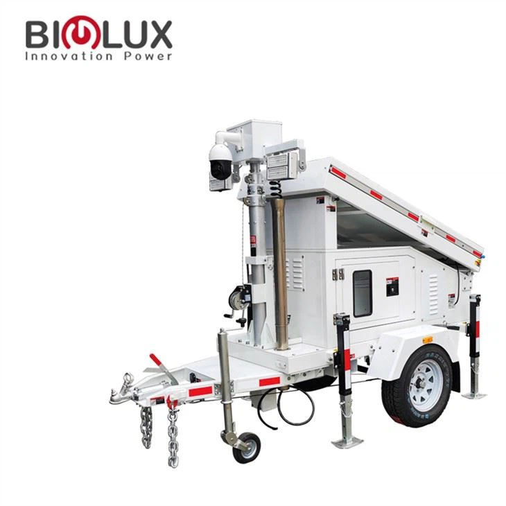 Tragbarer Solar-Überwachungskameraturm