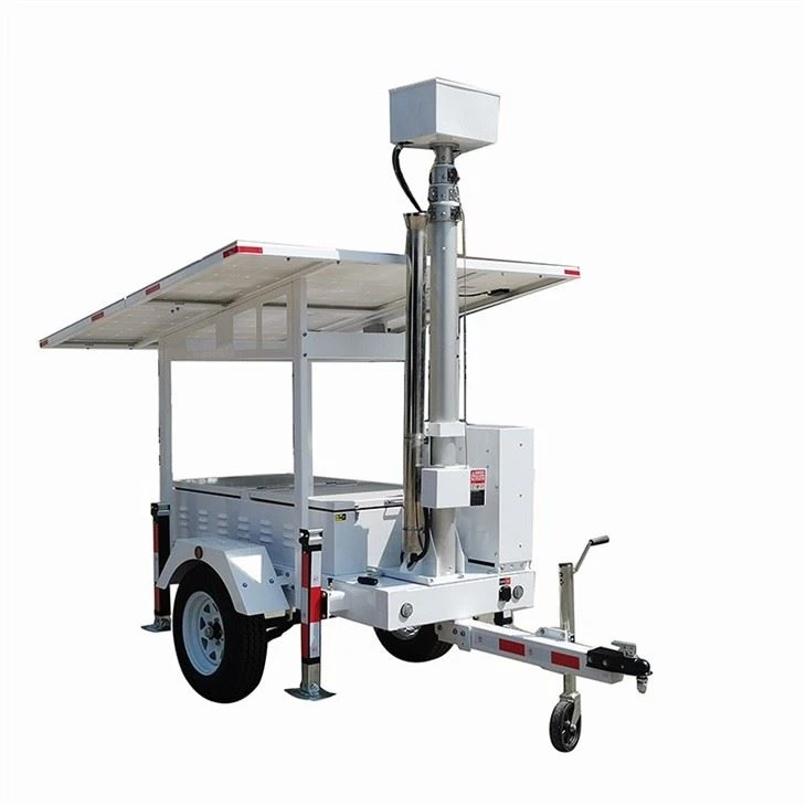 Security Camera With Solar Generator Trailer