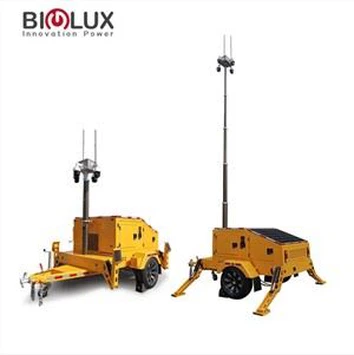 Mobiler Solar-Diesel-Hybrid-CCTV-Turm