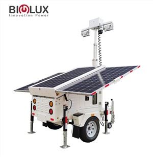 Mobiler Solarlichtmast mit CCTV