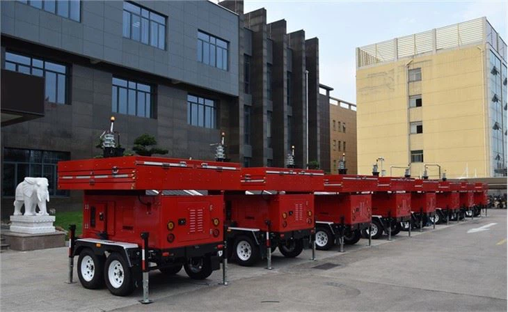 Solar Power Station With Mobile Trailer