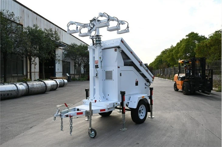mobile solar light tower;3