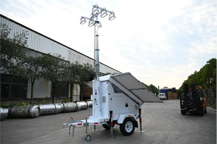 mobile solar light tower;5