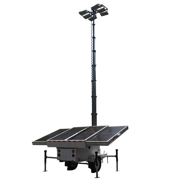 Mobile Lighting Tower Rotation 360°