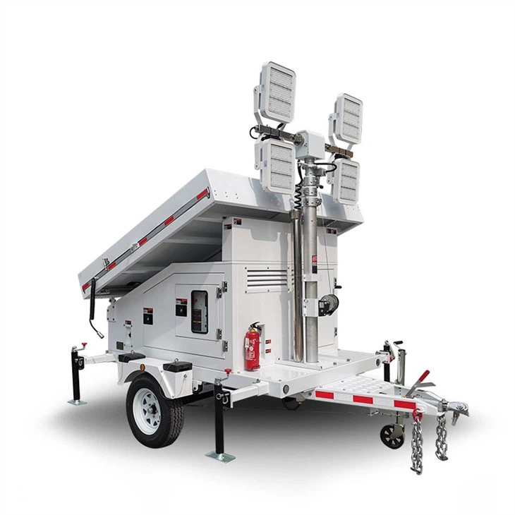 Mobile Solar BIGLUX Lighting Tower DOT Approved Mobile Trailer For Construction Rental Middle East