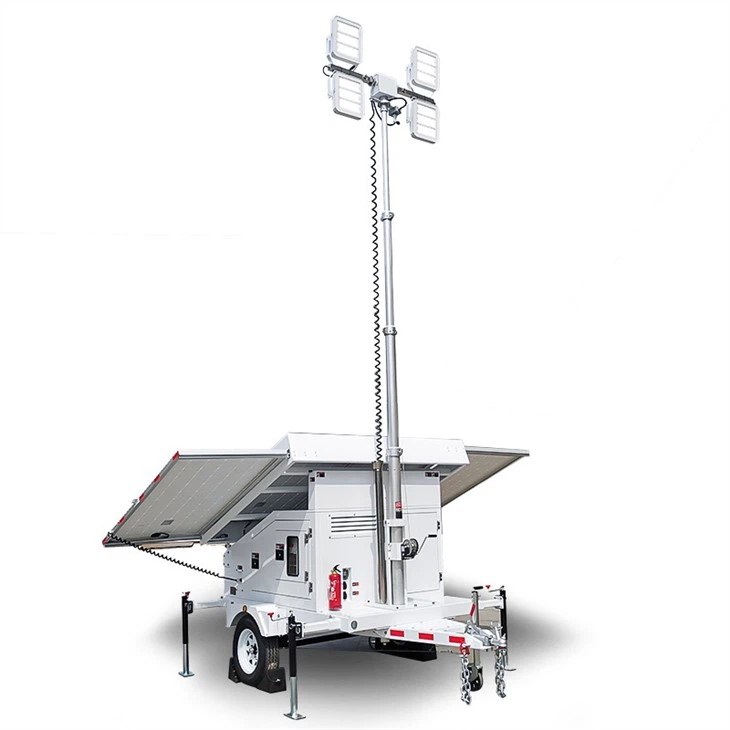 Mobile Solar BIGLUX Lighting Tower DOT Approved Mobile Trailer For Construction Rental Middle East