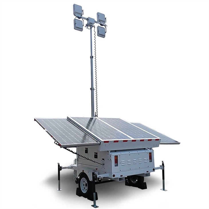 Mobile Solar BIGLUX Lighting Tower DOT Approved Mobile Trailer For Construction Rental Middle East