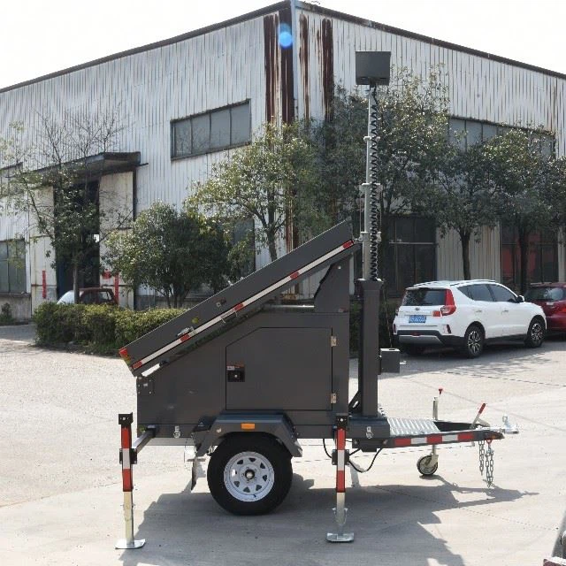 Mobile Solar Trailer Solar System From China 3 Panel